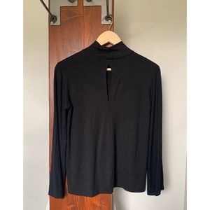 NWOT Michael Stars High Neck Black Top XS